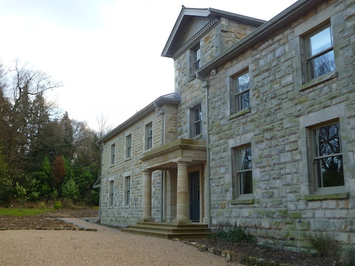 Buckland House - Front elevation showing new wing (furthest)