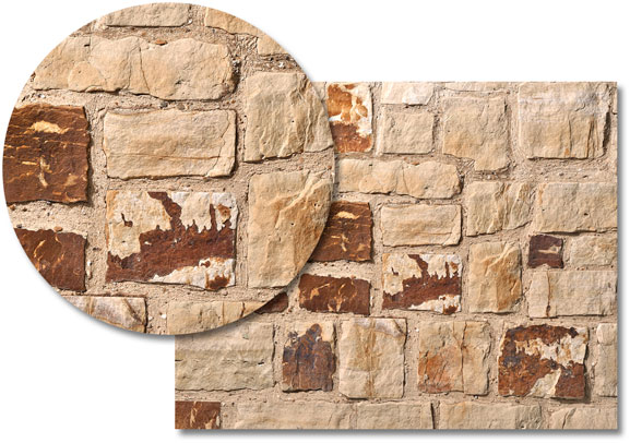 Wealden Sussex Sandstone Hand Split Garden Walling (HS1)